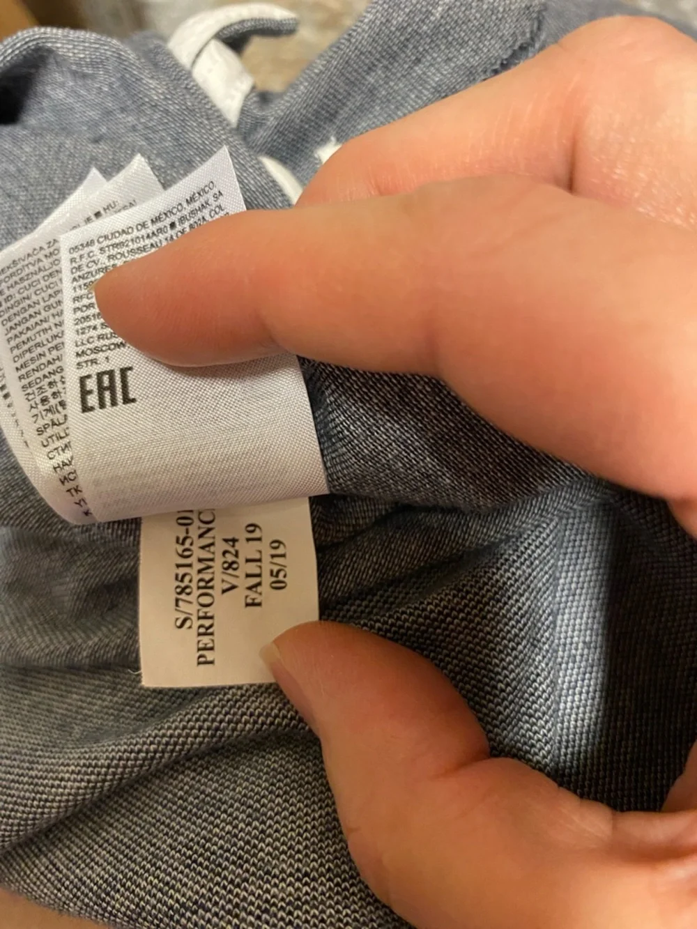 Banana Republic Men’s Short Sleeve Polo in Slate Blue Size Large
